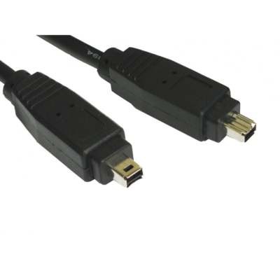 3M Meter Firewire 4 Pin auf 4 Pin IEEE 1394 Schwarz High Speed Stecker auf Stecker