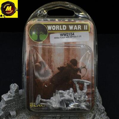 Afrika Korps w/MP40s II (x4) (WW2154) (NIB) - #WW2154 - German