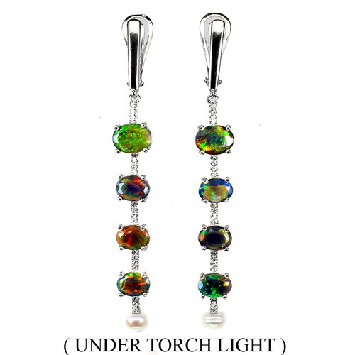 Arrebol Orecchini Ancora & Timone Donna Argento Sterling 925 con 3A Zirconia,Orecchin Asimmetrici con Scatola di Gioielli Regalo per Donne