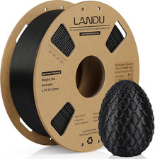 LANDU PLA Filament 1.75Mm 1KG 3D Printer Filament Black PLA Dimensional Accuracy