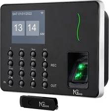 NGTeco W3 Fingerprint Checking-in Time clock 10000 records