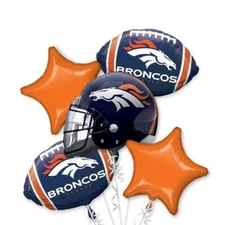 Denver Broncos NFL Anagram Balloon Bouquet Birthday Party Decoration Football