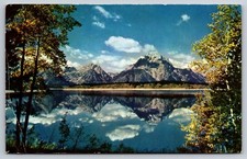 Postcard Jackson Lake And Teton Range Wyoming WY