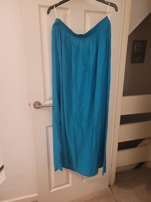 New Look Teal Green/Turquoise Maxi Skirt Size 16 UK