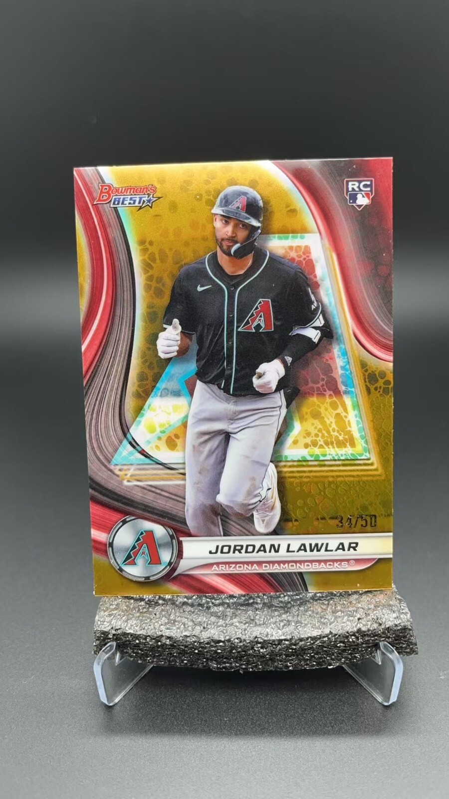 2024 Topps Bowman's Best Jordan Lawlar RC Gold Refractor /50 #1456S