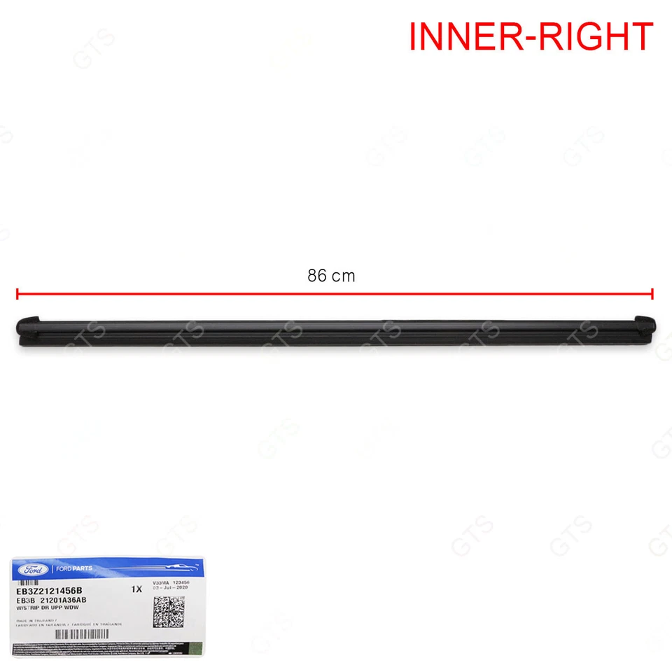 Front Rh Inner Weatherstrip Door Belt Glass Fits Ford Ranger Open Cab 2012 2015 Foto 4 de 4