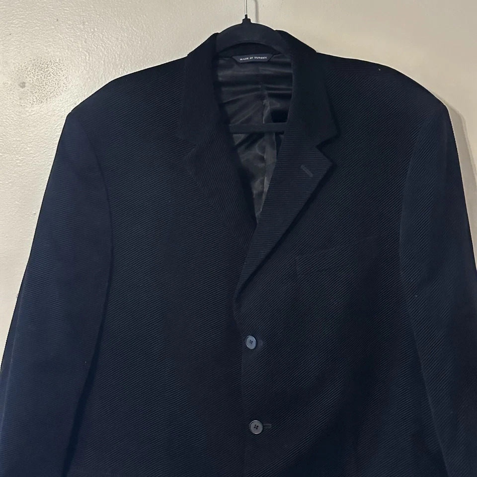 Abrigo deportivo Banana Republic negro para hombre blazer curdoroy bolsillos talla 44R *LEER* Foto 2 de 4