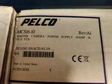 Pelco MCS16-10 MASTER CAMERA POWER SUPPLY 10AMP 16OUT CCTV Security Surveilance