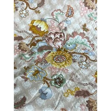Vintage Cohama Fabric Tiffany Botanical Floral Upholstery Indienne By The Yard