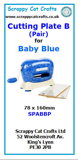 Cutting Plate B PAIR for BABY BLUE by Scrappy Cat Crafts