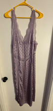 Women  Intimatley  purple, sleeveless silky DRESS. Size Large. Prev. Owned
