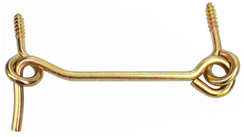 Sturmhaken 250 mm Ø 7 mm zum Einschrauben Torbefestigung Öse + Holzgewinde