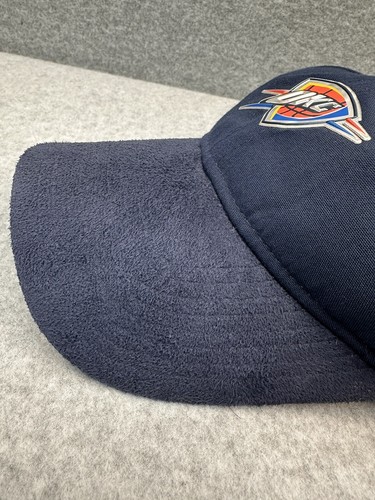 Oklahoma City Thunder OKC Hat NBA New Era 9TWENTY Adjustable Strapback Cap Suede - Picture 3 of 14