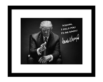 Donald Trump 8x10 Signed photo 2024 Campaign customized MAGA print YOUR NAME