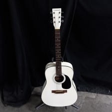 Crestwood White Wooden 6 String Acoustic Guitar Model No. 2014w
