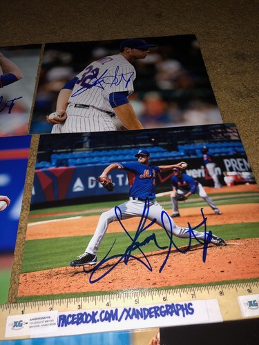 STEVEN MATZ LOT OF (7) NEW YORK METS SIGNED AUTOGRAPHED BASEBALL 8X10 PHOTOGRAPH - Picture 3 of 6