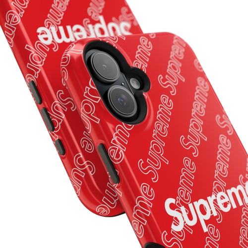 Fundas resistentes Premium rojas S U P R E M E con monograma iPhone MagSafe - Imagen 8 de 97