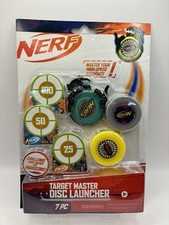 NERF Target Master Disc Launcher with 3 Discs, Launcher,  3 Targets Hasbro NEW