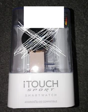 iTouch Sport fitness NO Smartwatch 43mm Rose Gold the bands and retail box ONLY