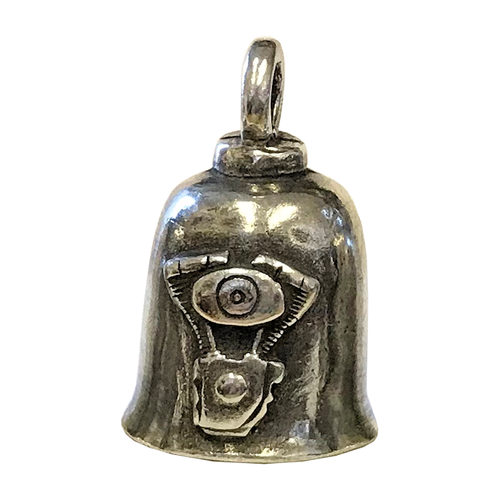 Pendentif Cloche Gardien Avec Ailes D’ange Pour Moto - Porte-bonheur Style Gremlin, Neuf, Protection Symbolique !