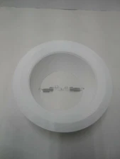 Halo 6" White Plastic Tapered Coilex Baffle, White Self-Flange Ring