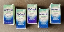 5x Refresh Digital Lubricant Eye Drops for Eye Dryness 0.33 oz Each. BB: 01/26 