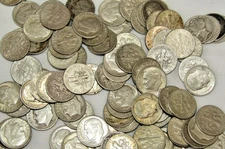 Junk Silver $1 One Dollar Face Value 90% Silver Dimes Roosevelt - FREE SHIPPING