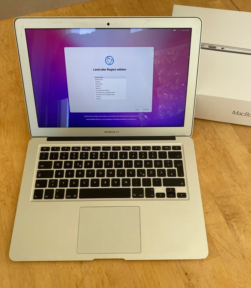 MacBook Air 13" (2015) | 4 GB RAM | 128 GB SSD | Originalkarton