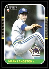 Mark Langston 1987 Donruss #568 Mariners MLB READ FREE SHIPPING AutographDen