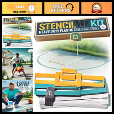 Basketball Court Stencil Kit for Concrete Hea...