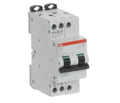 ABB S200C MCB, 3P, 10A Curve C, 415V AC, 6 kA Ausschaltvermögen