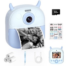 Kids Camera Instant Print, Birthday for Kids Age 3-12, Selfie Digital Camera ...