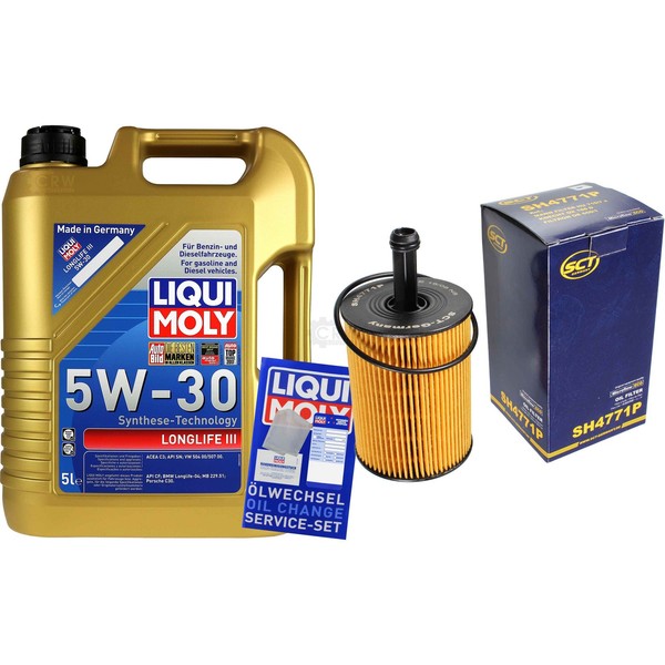 SCT Inspektionspaket 5L Liqui Moly Longlife 5W-30 FüR VW Touran 2.0 TDI 16V 1.9-image