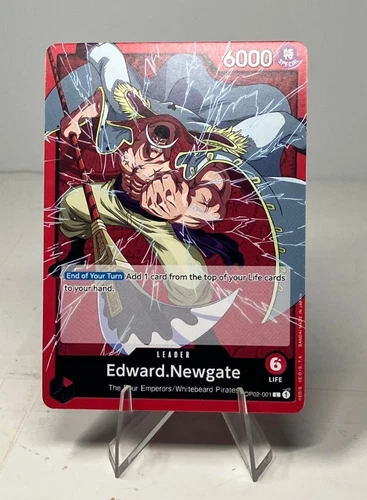One Piece TCG Paramount War English Edward Newgate OP02-001 Leader