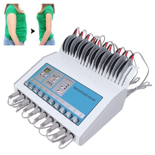 Body Slimming Massager 12 Pairs Electrode Patches Adjustable Pulse Muscle St TDW - Picture 12 of 12