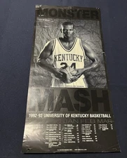 Jamal Mashburn Monster Mash 1992-93 University Of Kentucky Poster w/ Card Lot