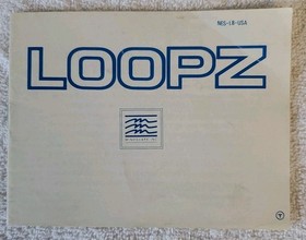 Loopz Nintendo NES 1990 Game Cartridge & Manual Tested