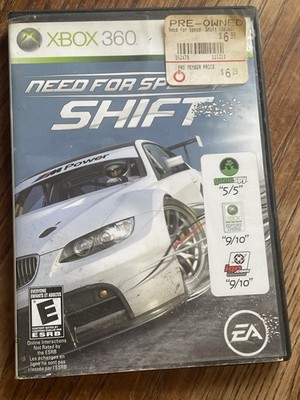 Need for Speed: Shift (Microsoft Xbox 360, 2009) No Manual