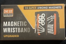 Magnetic Wristband, Lightweight, Breathable, 1 Size Fits Most, 20 Strong Magnets