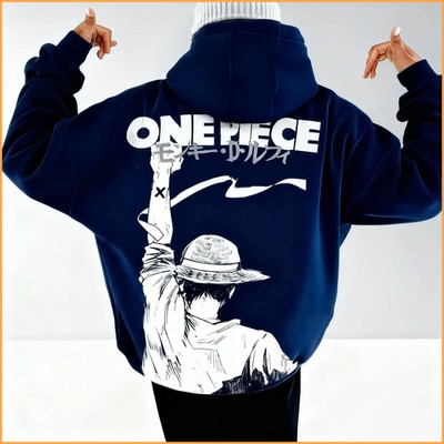 One Piece Anime Hoodie Männer Frauen Pullover Sweatshirt Luffy Grafikdruck Überg