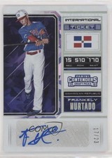2018 Contenders Draft Picks Cracked Ice Ticket 17/23 Frankely Hurtado Auto 0a3