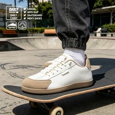 Comfortable Casual Sneakers, Men Round Wide Toe Lightweight Walking Footwear