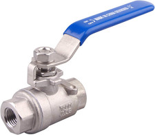 Full Port Ball Valve Stainless Steel 304 Heavy Duty for Water, Oil, and Gas W...