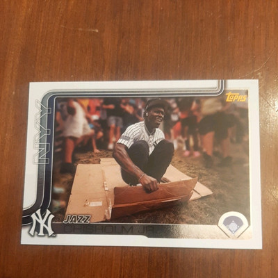 2025 Topps Series 1 - Jazz Chisholm #185 Golden Mirror Image