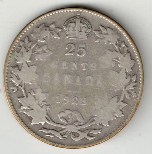 1928 George V Silver Quarter
