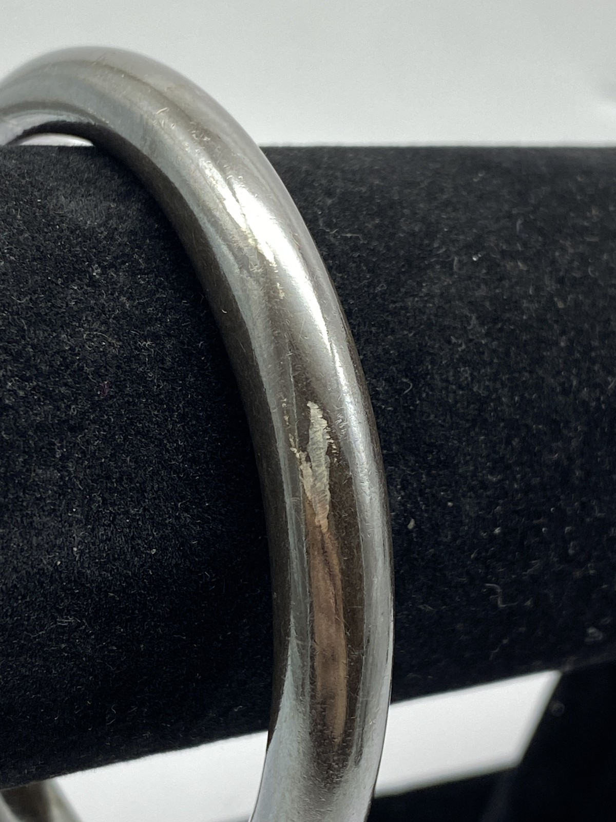 Sterling Silver Thick Decorative Bangle Bracelet … - image 3