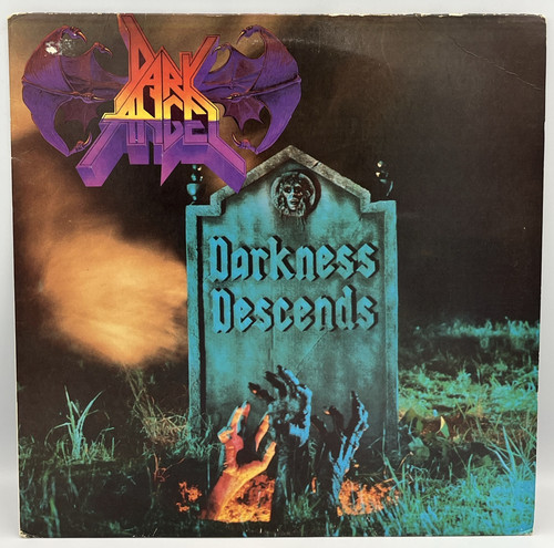 Dark Angel Darkness Descends OG 1986 1st Press Combat Thrash Metal LP EX - Bild 2 von 13