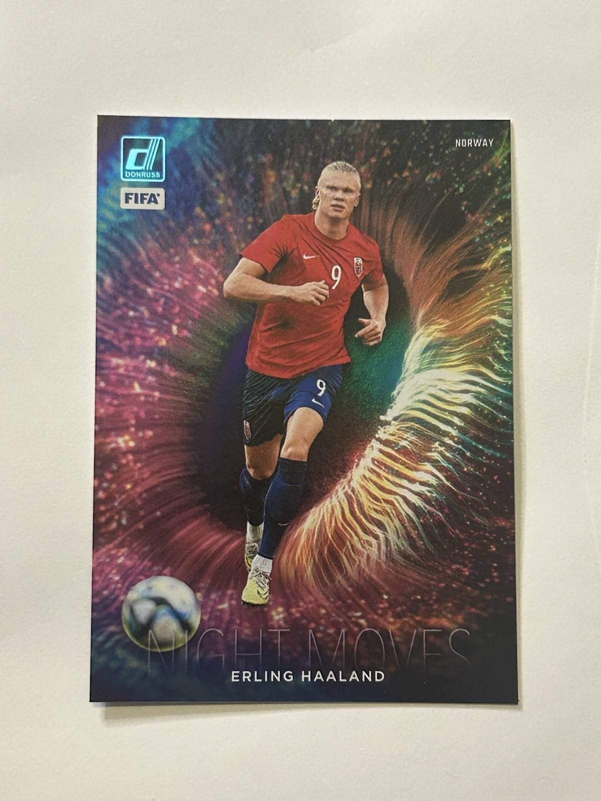 2023-24 Panini Donruss fifa Erling Haaland Night Moves Norway SP NEXT DAY SHIP