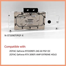Granzon GPU Water Block For Zotac RTX3090Ti-24G6X PGF OC/AMP EXTREME HOLO