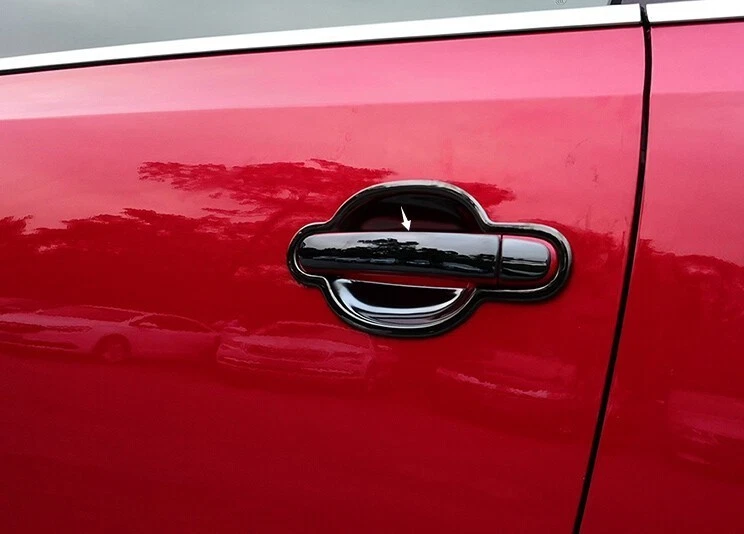 Cubierta de manija de puerta lateral exterior de titanio negro para Volkswagen Beetle 13-19 Foto 4 de 4